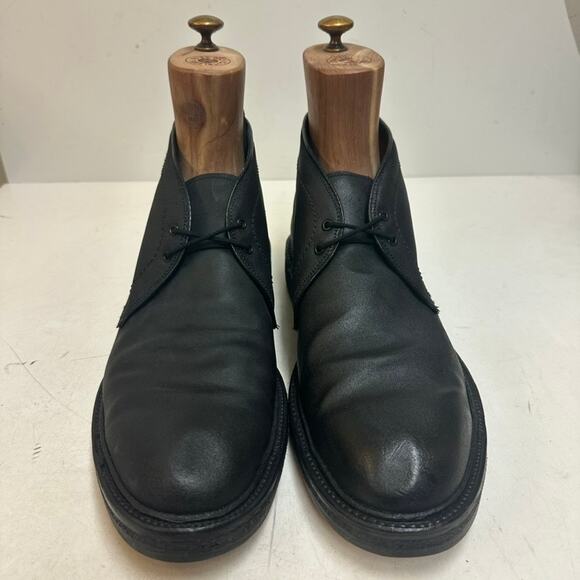 EUC Alden x J. Crew D4708 CUSTOM Black Oiled Suede Chukka Boot Made in USA 11 D